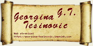 Georgina Tešinović vizit kartica